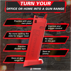 TTRIGGER 43X/48 - Dry Fire Training Magazine for Glock 43X/48 - NOT Compatible with Glock 43 or Laser Cartridges